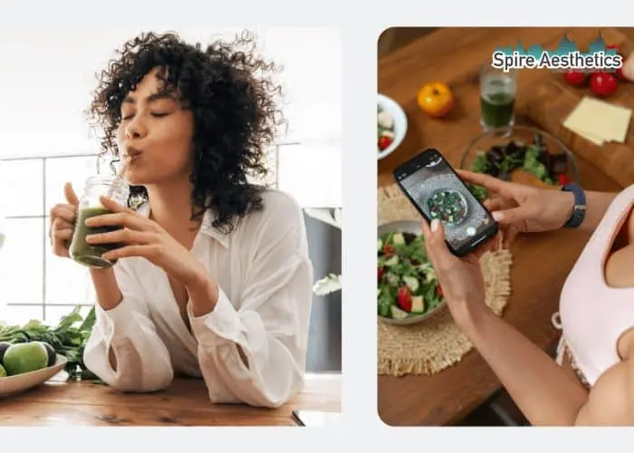 Image of woman looking into her diet and fat freezing Margate to improve her health