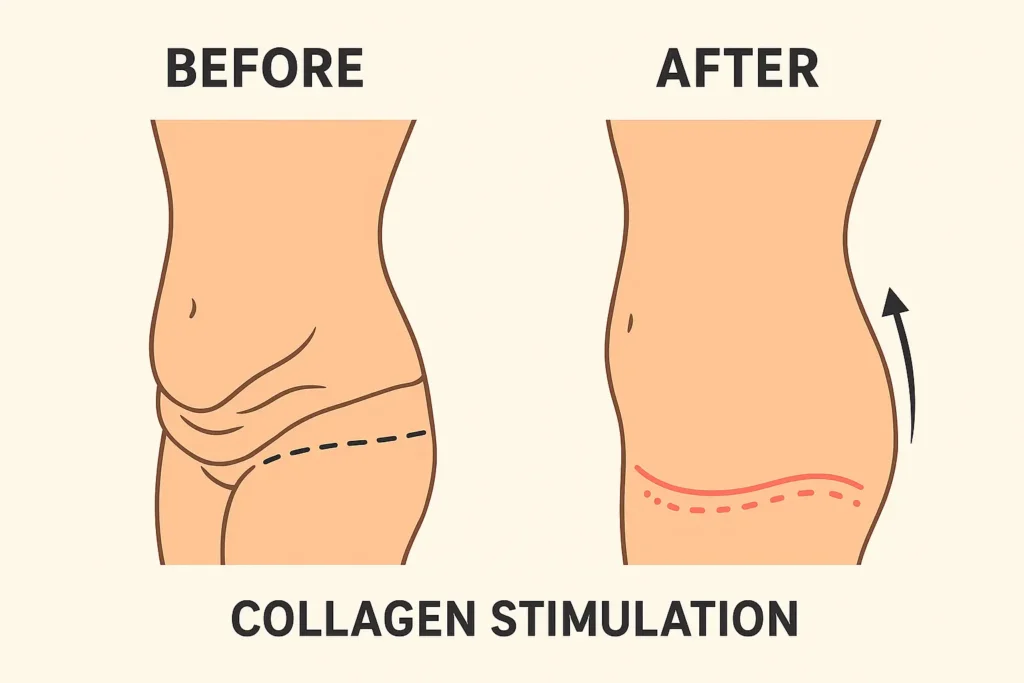 Before and after results for sagging skin after weight loss injections Margate
