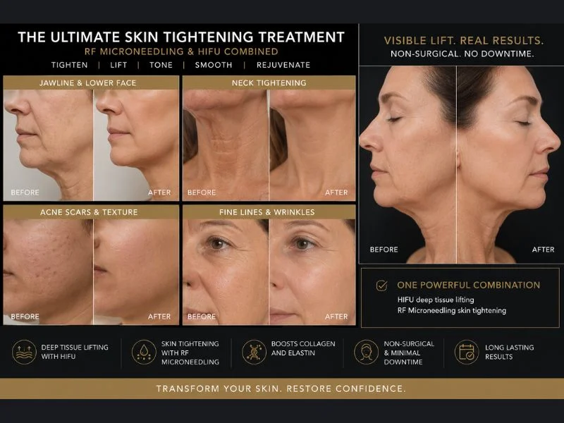 Results of combined treatment for the ultimate skin tightening treatment Margate