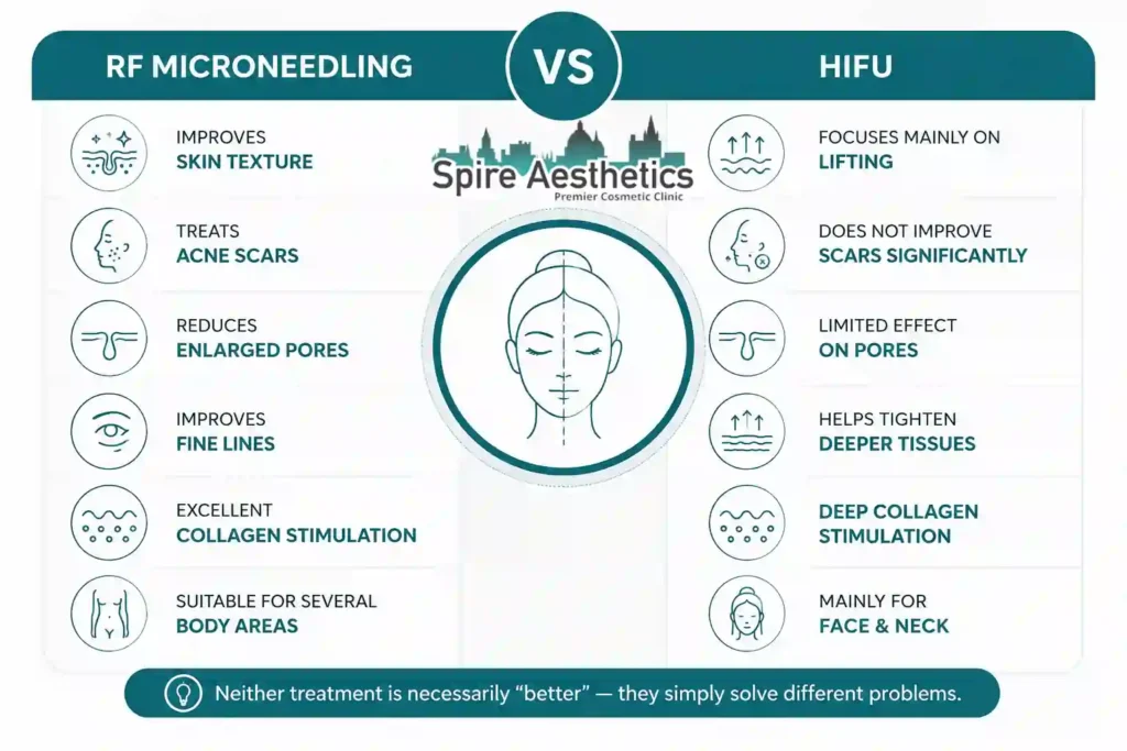 RF Microneedling vs HIFU: Which Treatment Gives Better Results Margate?